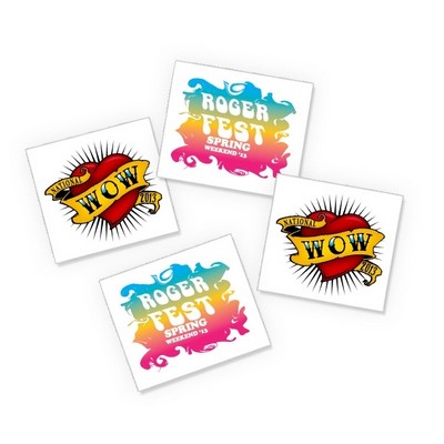 Custom Temporary Tattoos (2.5"x3") - 48 Hour Rush Delivery