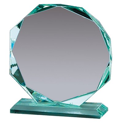 Premium Jade Glass Octagon Award