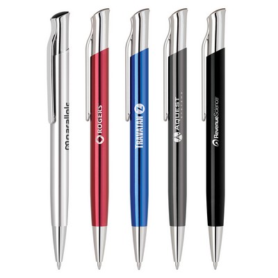 Kelvin-IV Aluminum Ballpoint Click Action Pen w/High Gloss Finish