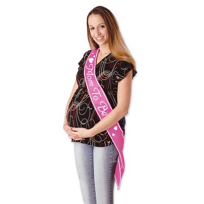 Mom To Be Satin Sash