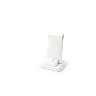 White Leatherette Earring/Ring Stand