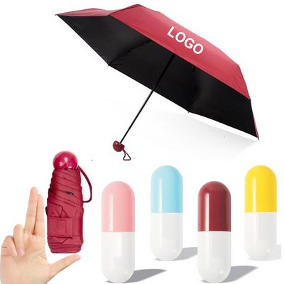 Mini Umbrella with Capsule Case