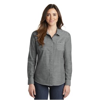 Port Authority® Ladies' Slub Chambray Shirt