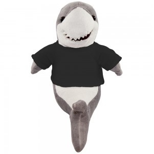 10" Plush Toy Shark Stuffed Animal With Customizable T-Shirt