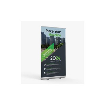 48 X 79 1/2 Flat Base Retractable Banner Stand