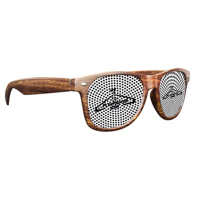 Full Color Medium Wood Tone Miami Sunglasses