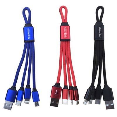 Multi-functional Charger Cord Adapter w/4 Connectors