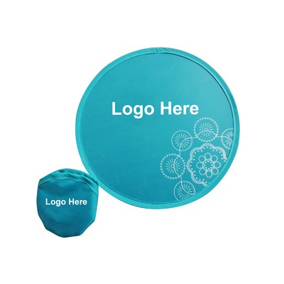 10" Polyester Various Foldable Flying Disc w/ Storage Pouch