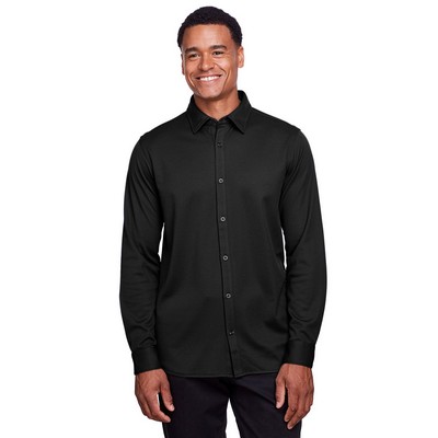 Devon and Jones CrownLux Performance® Men's Plaited Button-Down