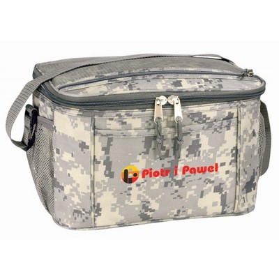 Deluxe 12 Pack Cooler in Digital Camouflage (11 ½"Wx7"Hx8 ½"D)