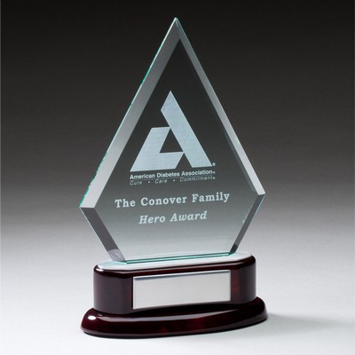 9 ¼" Glass Arrowhead Award