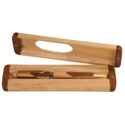 1.875" x 6.75" - Maple and Rosewood Pen Case