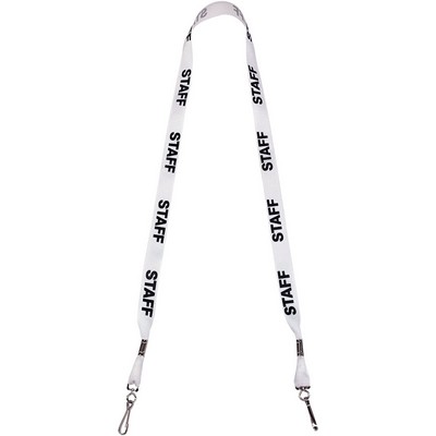 5/8" Super Value Lanyard with Double J-Hooks