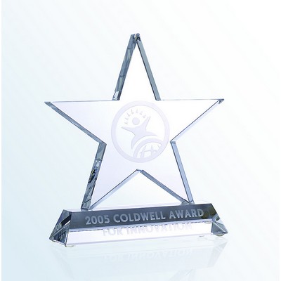 Motivation Star Award with Attached Base, Small (4"x4-5/8")