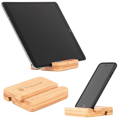 The Bamboo Dual Tablet And Mobile Device Holder