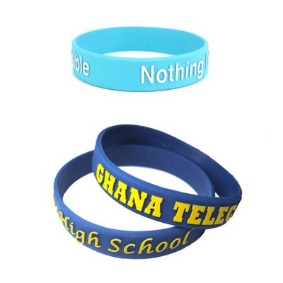 Embossed Silicone Wristband