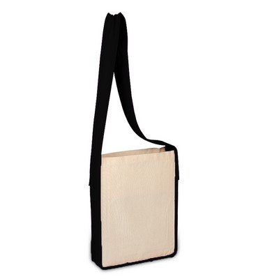 Canvas Sling Bag - Blank (12" x 15" x 3")