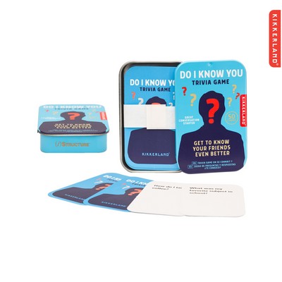 Kikkerland Do I Know You Trivia Tin