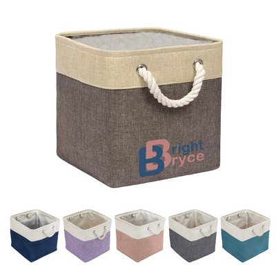 Linen Storage Basket with Handles