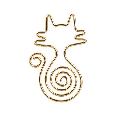 Cat Shaped Cartoon Metal Paperclip w/Box