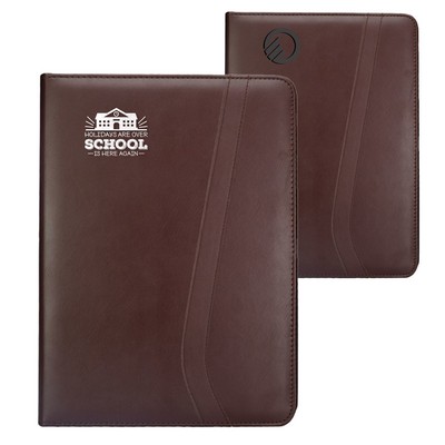 Executive Brown Leatherette Portfolios