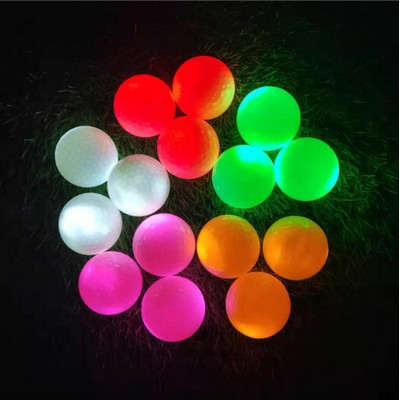 Light Up Colored Double-layer Training Golf Ball 352 Honeycombs