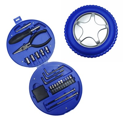 24-In-1 Multi Function Tool Kit In Tyre Shape