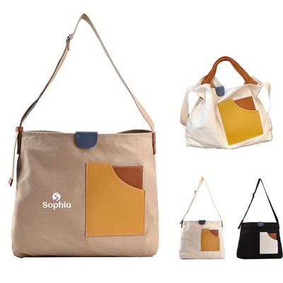 Canvas Shoulder Tote Bag