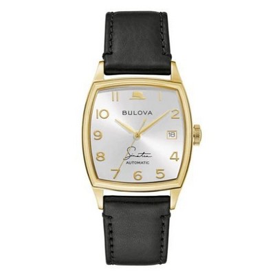 Citizen® Bulova Frank Sinatra Men's Automatic Black Leather Strap Watch