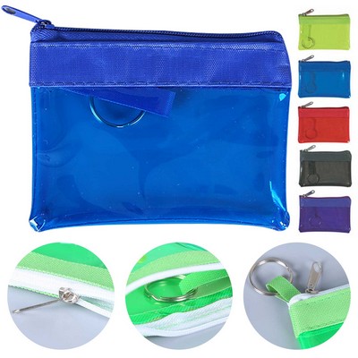 Translucent Zippered Coin Pouches