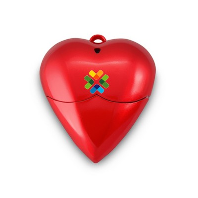 Red Heart Style USB Flash Drive-4G