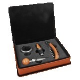 Rawhide Leatherette 4-Piece Wine Tool Set