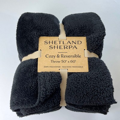 Shetland Sherpa Blanket - blank (50"x60")