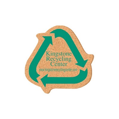 Coaster - 5"X5" Recycle Shape Sign Cork Coasters