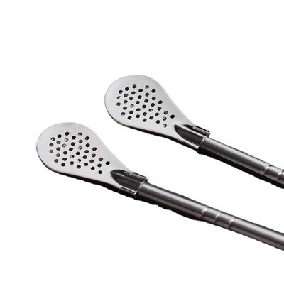 Stir Filter Straws Strainer Spoon