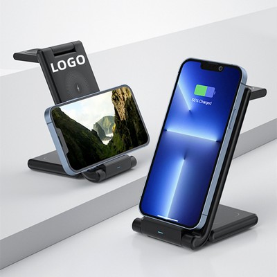 Foldable 3-In-1 Wireless Charging Station