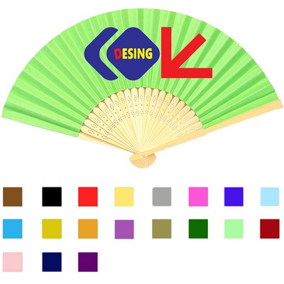 Bamboo Folding Paper Hand Fan