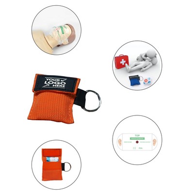 Emergency CPR Face Shield Mask w/Key Chain