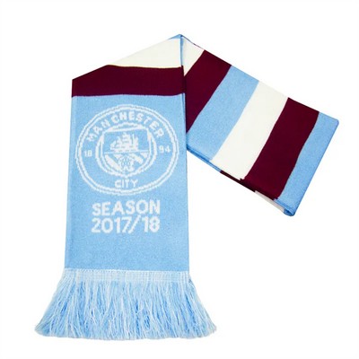 Sports Club Football Fans Soccer Knit Scarf