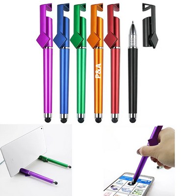 Multifunctional Touch Screen Stylus Phone Holder Pen