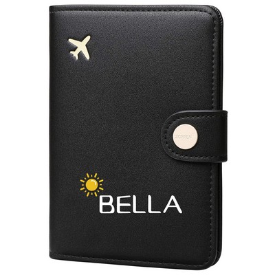 Rfid Blocking Travel Passport Holder Cover Slim Id Card Case