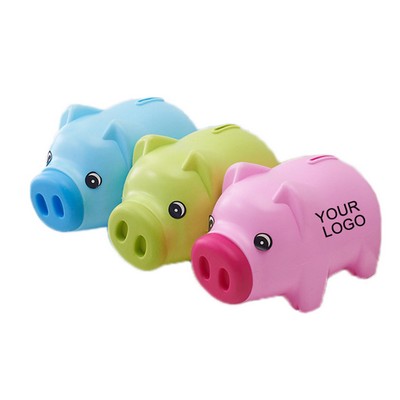 Plastic Piggy Coin Banks