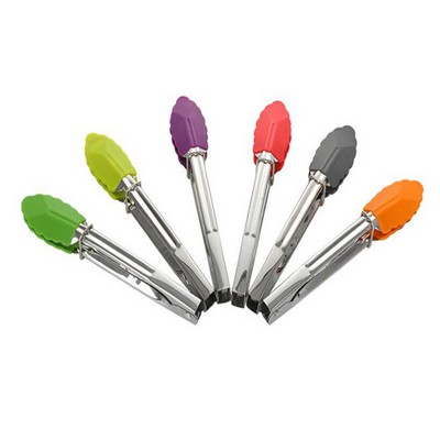 Food Grade Stainless Steel Kitchen Tong w/Silicone Tip