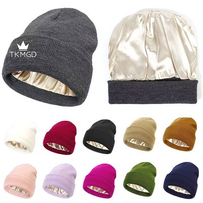 Satin Lined Winter Beanie