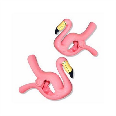 Flamingo Beach Towel Clips