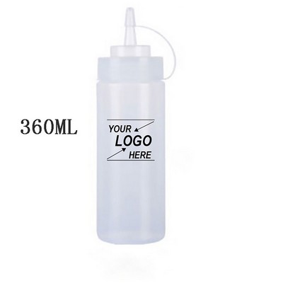 12 Oz Plastic Kitchen Squeeze Bottle for Condiments