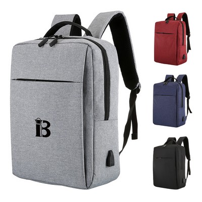 Oxford Business Outdoor Backpack With USB Charging Port