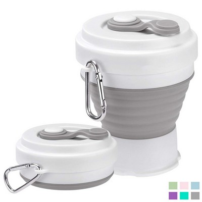 Compact 350ml Collapsible Cup with Lid