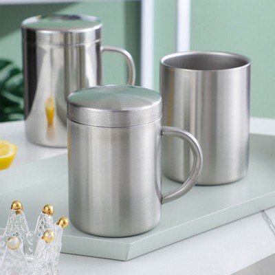 Premium Stainless Steel Coffee Mug: Sleek Design for Sip Perfection