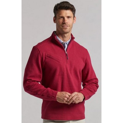 Bermuda Sands® Men's "Michael" Ottoman Quarter Zip Pullover Jacket